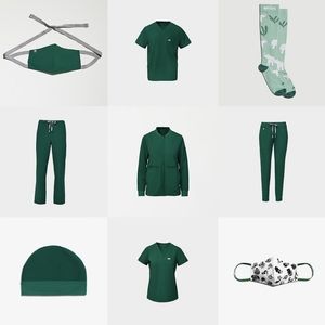 Figs scrub set - Hunter green